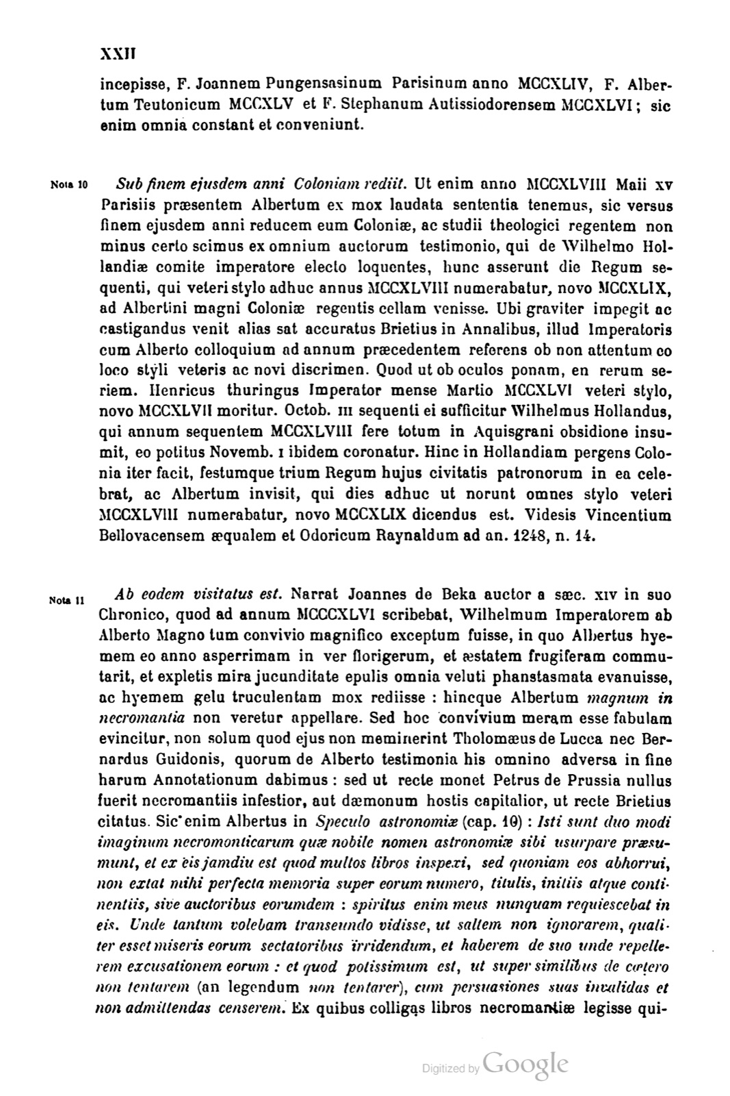 Printed page — Annotations on the Life, Notes 1-11