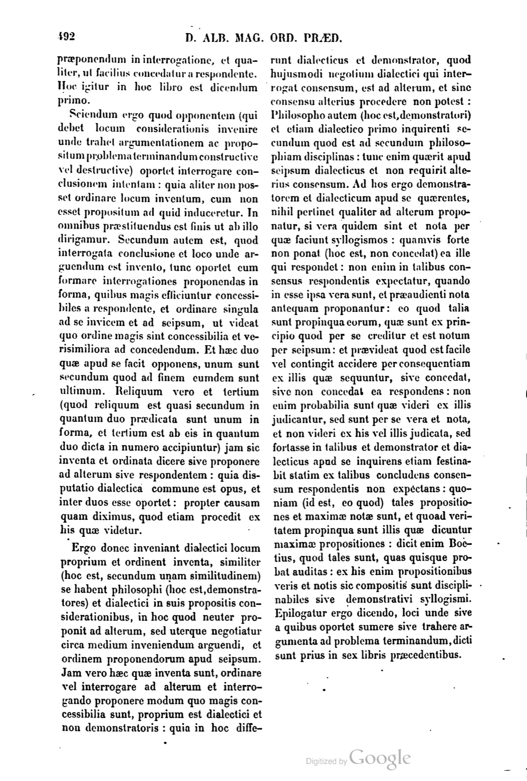 Printed page — Book VII of the Topics, Treatise II, Chapters III-IV