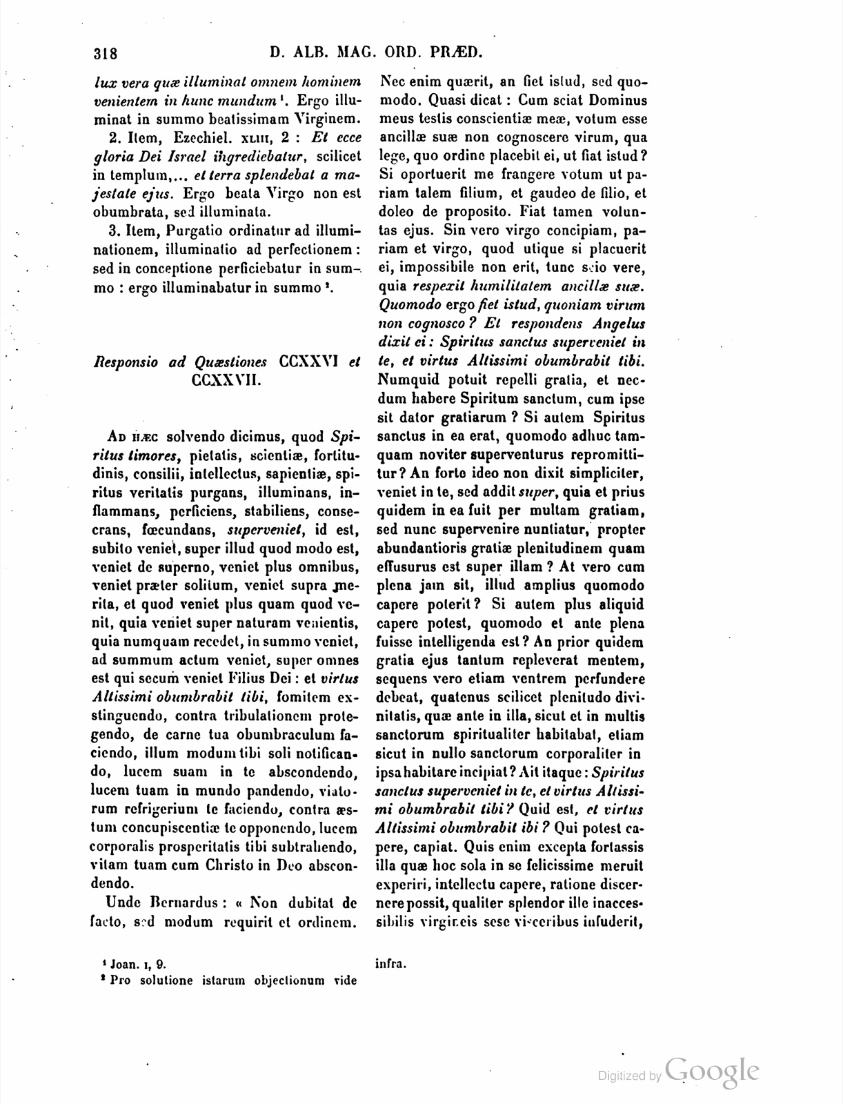 Printed page — Question 227 and Response to Questions 226 and 227