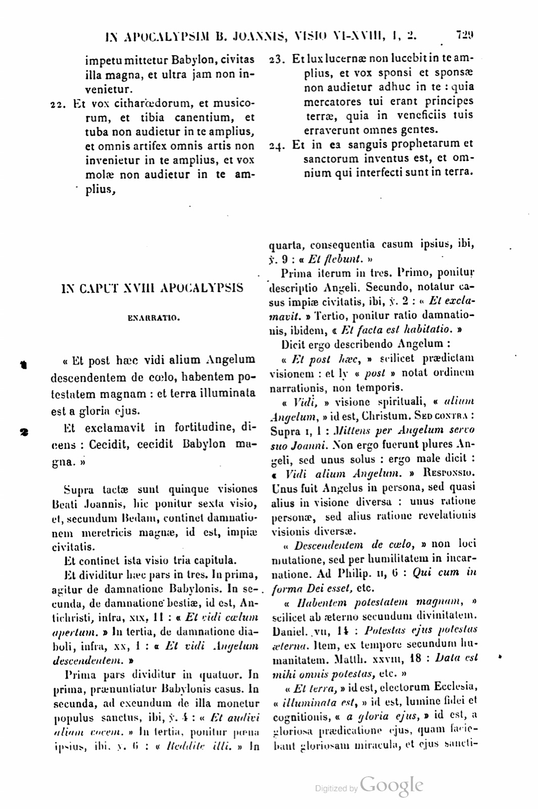 Printed page — Sixth Vision. Chapter XVIII Lemma
